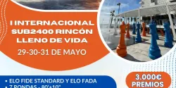 Rincón de la Victoria acoge del 29 al 31 de mayo el I Torneo Internacional de Ajedrez Clásico, con 3.000 € en premios y más de 100 jugadores.