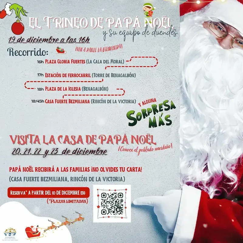El Trineo de Papá Noel en Rincón de la Victoria