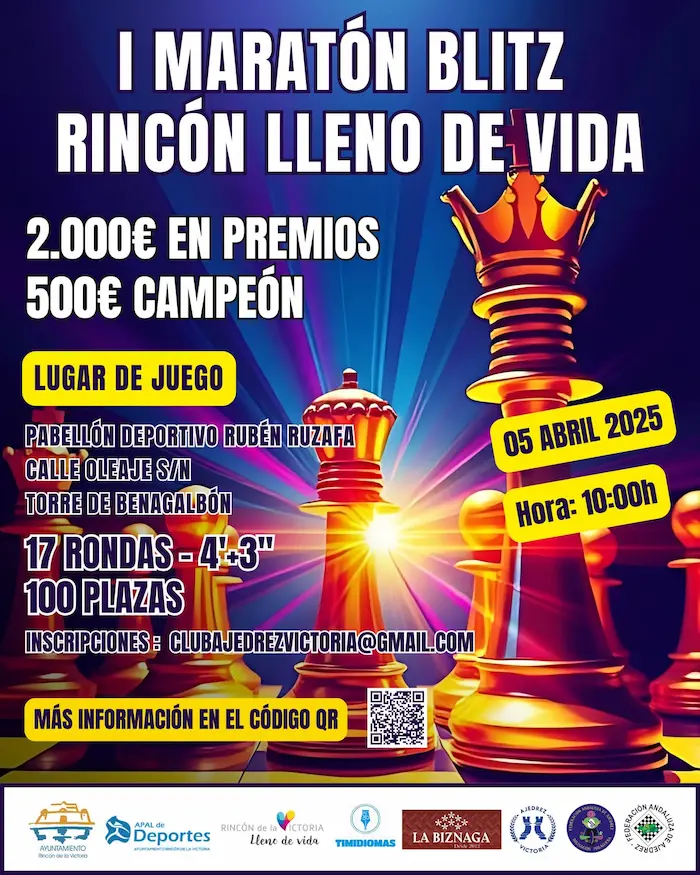 Cartel I Maratón Blitz Rincón de la Victoria
