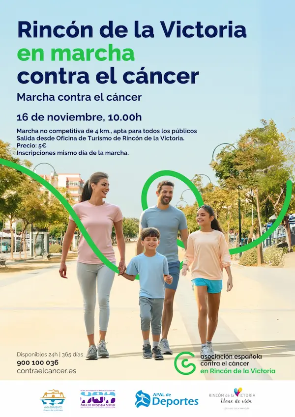 Marcha contra el cáncer de mama Rincón de la Victoria